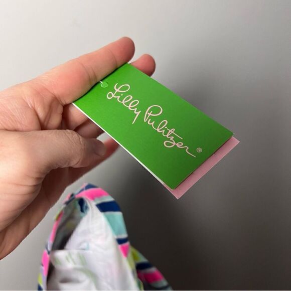 Lilly Pulitzer indigo Sea dreamin multicolored 5” Callahan shorts - Picture 8 of 9